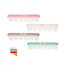 Cubitera con tapa de 6 cubitos Mínimo 12 ud. (Precio Unidad) GSC C1/12