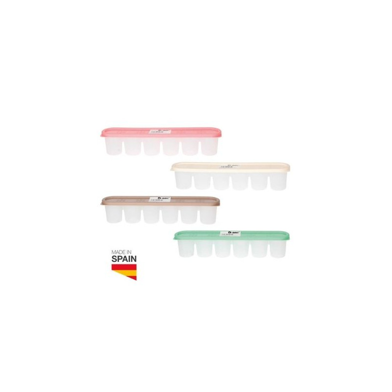 Cubitera con tapa de 6 cubitos Mínimo 12 ud. (Precio Unidad) GSC C1/12