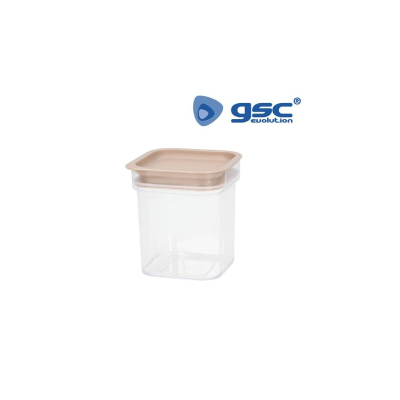Bote de cocina apilable 0,80L PoliPropileno 12x8x8cm Gris Mínimo 12 ud. (Precio Unidad) GSC C1/12