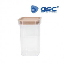 Bote de cocina apilable 1,50L PoliPropileno 18x8x8cm Gris Mínimo 12 ud. (Precio Unidad) GSC C1/12