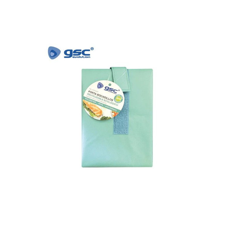 Porta bocadillos reutilizable ecológico 540x320mm Aguamarina GSC C1/216