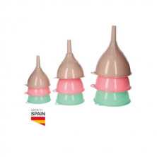 Set 3 embudos de plástico GSC C6/6