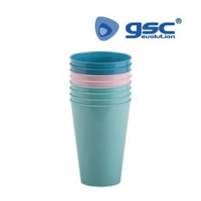 Set 8 vasos reutilizables 450ml GSC C8/24