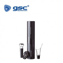 Set sacacorchos automático con tapón de vacío y servidor de vino Pilas no incluidas GSC /24