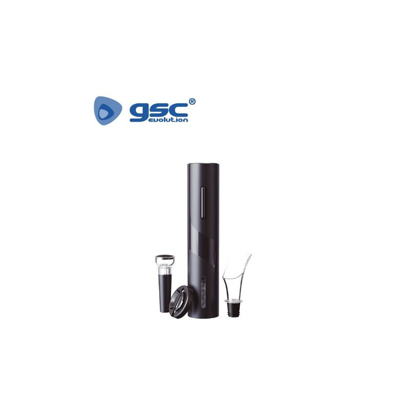 Set sacacorchos automático con tapón de vacío y servidor de vino Pilas no incluidas GSC C1/24