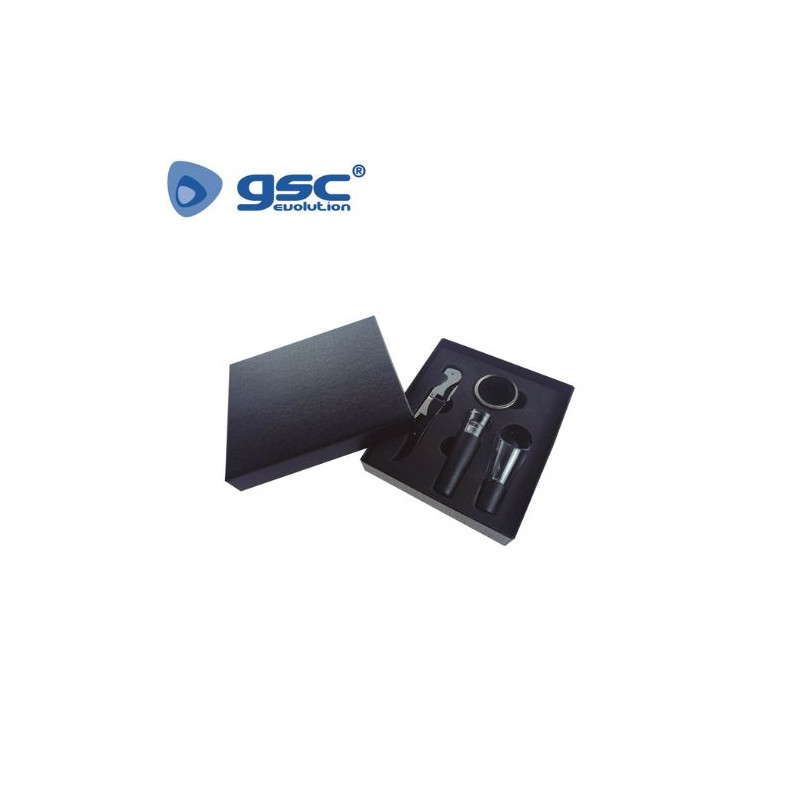 Sacacorchos, bomba de vacío, servidor de vino y anillo antigoteo GSC C1/50