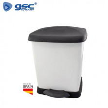 Cubo de basura con pedal 22L 325x340x385mm GSC C1/4