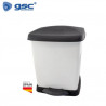 Cubo de basura con pedal 22L 325x340x385mm GSC C1/4