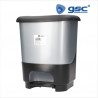 Cubo de basura con pedal 10L Negro/Plata GSC C1/4