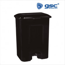 Cubo de basura con pedal 80L Negro GSC C1/1