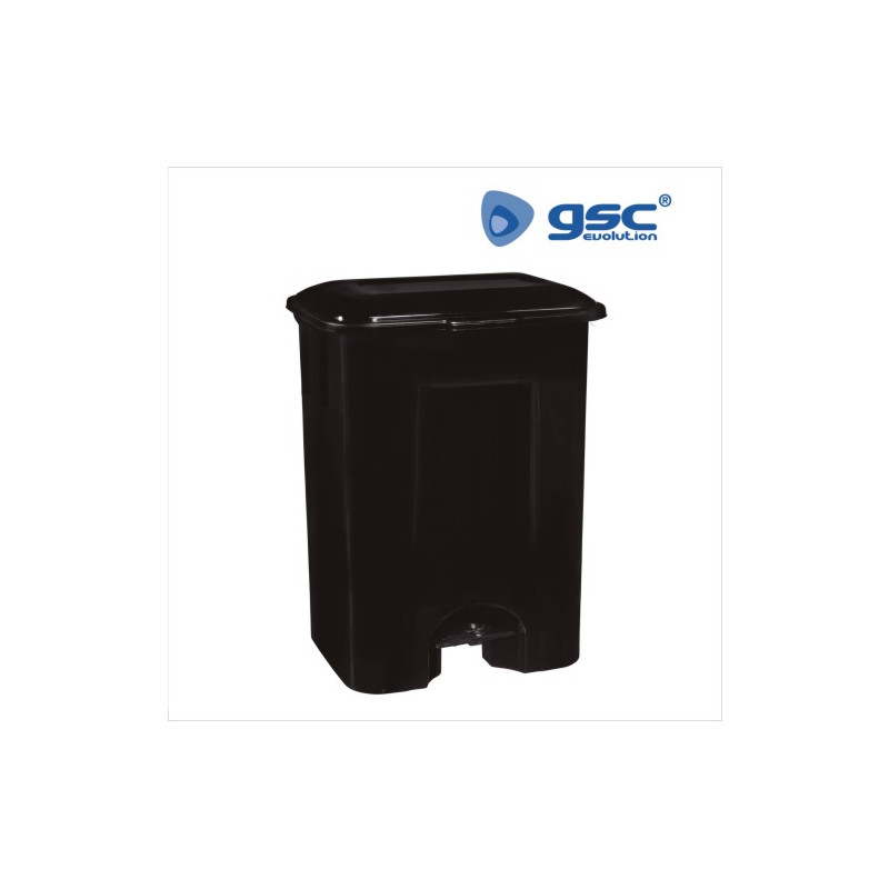 Cubo de basura con pedal 80L Negro GSC C1/1