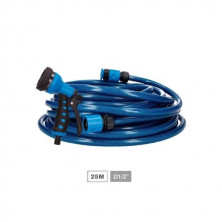 Kit manguera jardín 25 metros Diámetro 3/4 pulgada 19mm Hisua NAVELIS