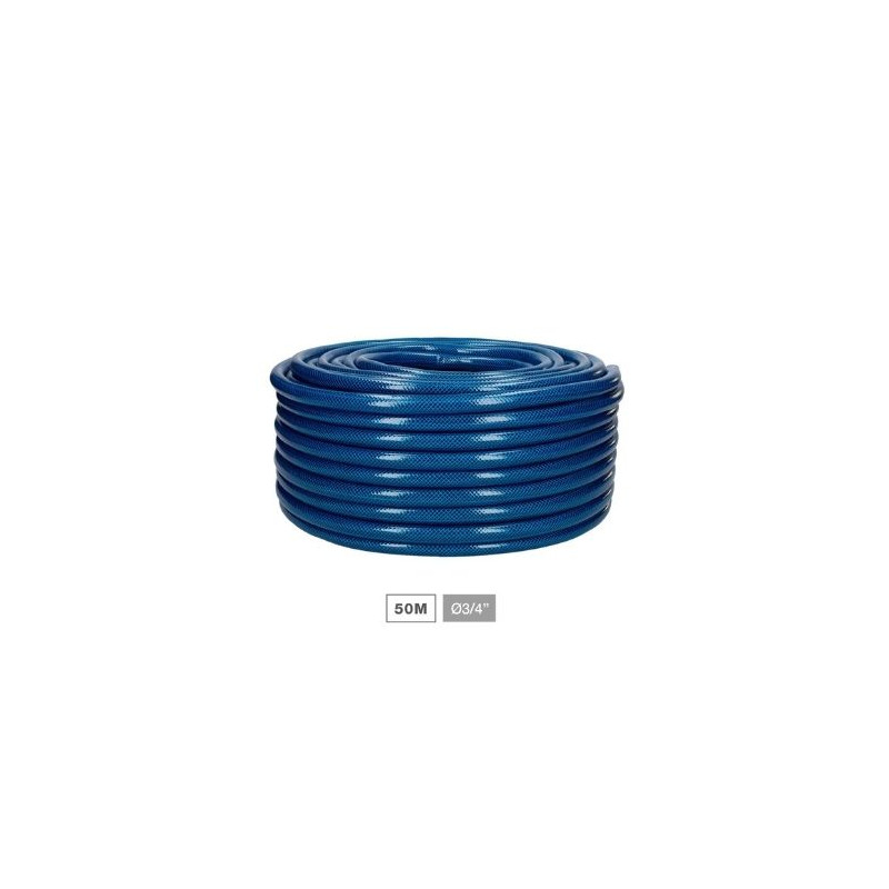 Manguera 50 metros Diámetro 3/4 pulgada 19mm (Antitorsión, 4 capas) Hisua NAVELIS