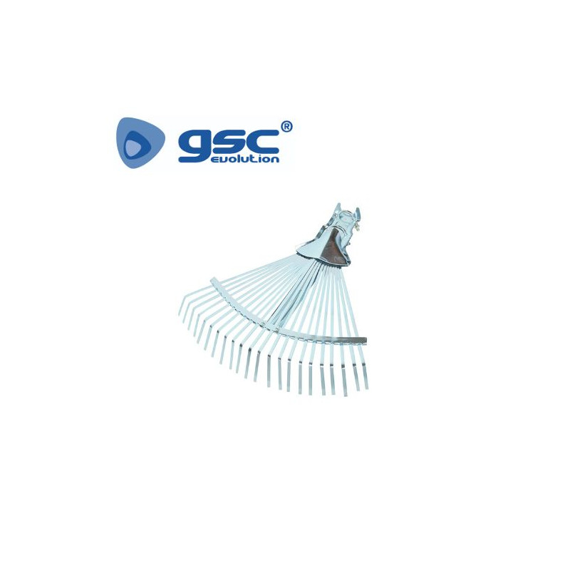 Escoba de 22 púas de acero para hojas 380mm GSC C1/12