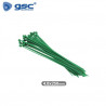 Bridas 100% Nylon 250mm x 4.8mm Verde Bolsa 25 unidades GSC C1/400