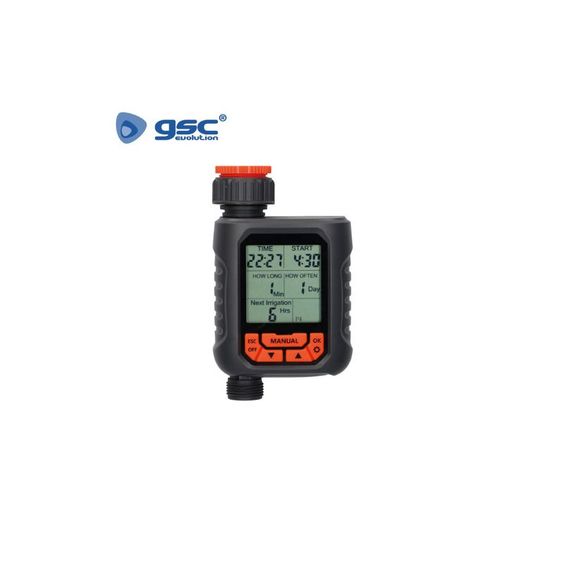 Temporizador de riego digital Funciona con 2xAA (no incluidas) IPX3 GSC C1/20