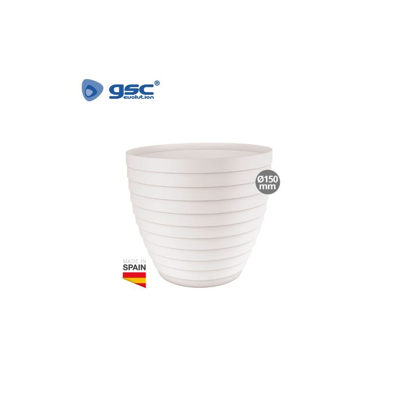 Maceta Pomara Diámetro 150mm Blanco GSC