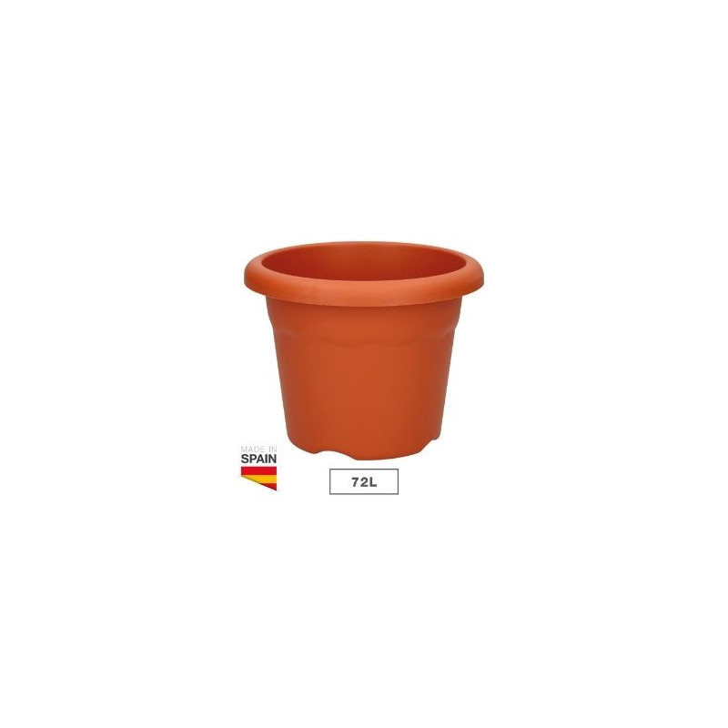 Maceta redonda Terra Diámetro 600mm Marrón GSC