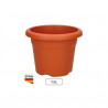 Maceta redonda Terra Diámetro 600mm Marrón GSC