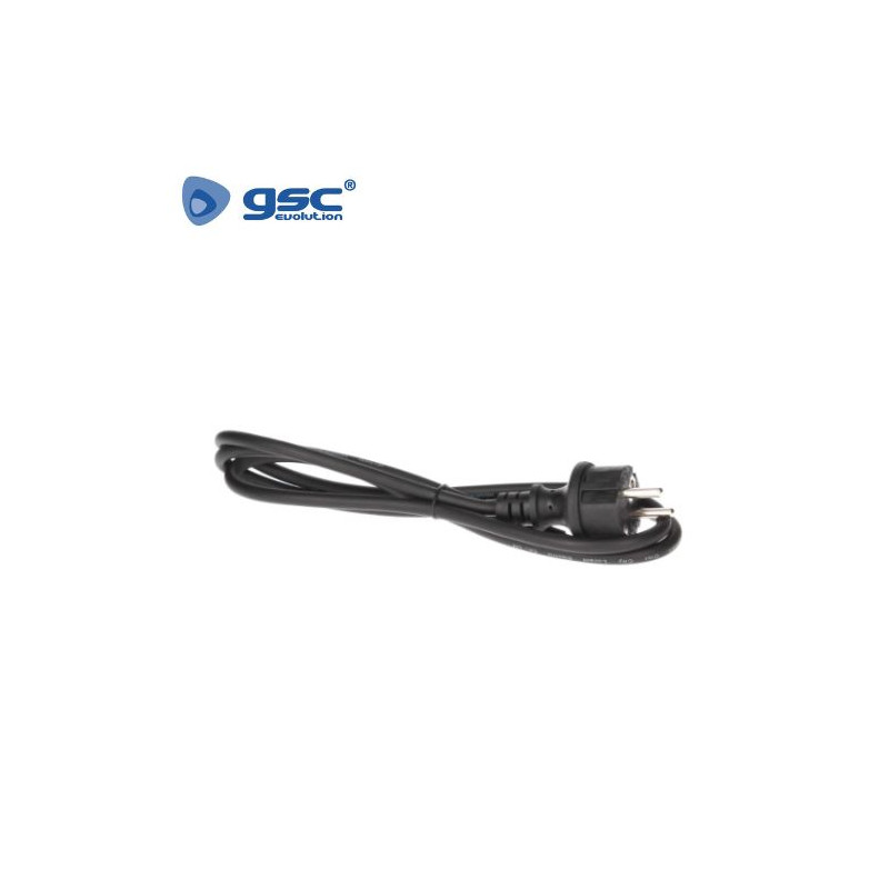 Conexion Cable schucko Negro 3 x 1,0 mm 1,5 m con cables sueltos GSC C1/50