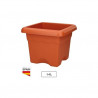 Maceta cuadrada Terra 330mm Marrón GSC