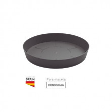 Plato para cuenco y maceta Tes y Doric Diámetro 380mm Gris antracita GSC