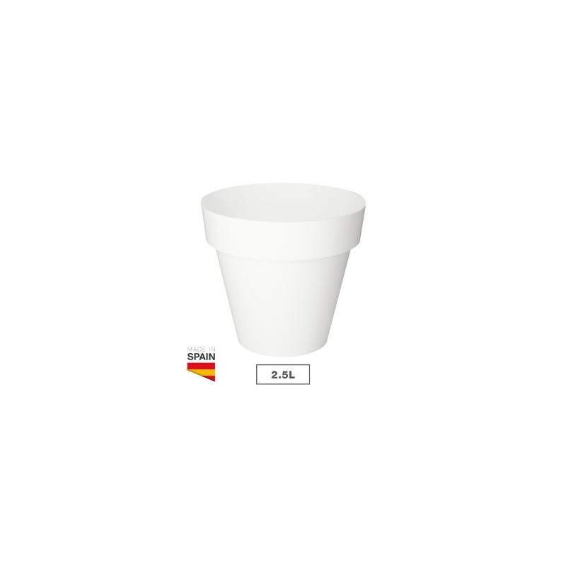 Maceta Tes Diámetro 180mm Blanco GSC