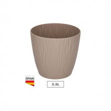 Maceta Oasis con plato integrado Diámetro 190mm Beige GSC