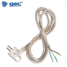 Conexion Cable textil 1,8m 3x1,0mm con cables sueltos GSC C1/50