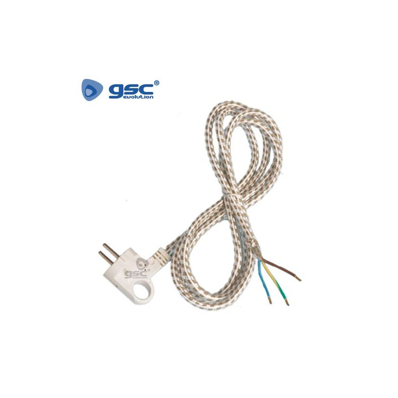 Conexion Cable textil 1,8m 3x1,0mm con cables sueltos GSC C1/50