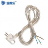 Conexion Cable textil 1,8m 3x1,0mm con cables sueltos GSC C1/50