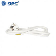 Conexion Cable schucko Blanco 3 x 1,0 mm 1,5 m con cables sueltos GSC C1/50