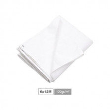 Toldo de Polietileno Blanco 6x12m 120gr/m3 GSC C1/2