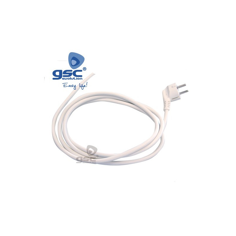Conexion Cable schucko Blanco 3 x 1,0 mm 3 m con cables sueltos GSC C1/50
