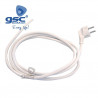 Conexion Cable schucko Blanco 3 x 1,0 mm 3 m con cables sueltos GSC C1/50