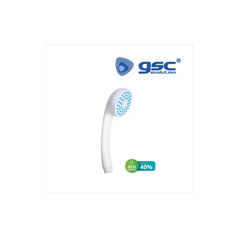 Teléfono de ducha ECO ahorro 73 mm simple Blanco GSC C50/100