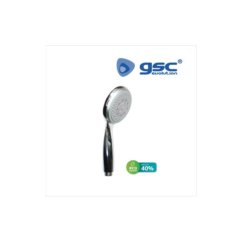 Teléfono de ducha ECO ahorro 100 mm 3 funciones Cromado GSC C1/100