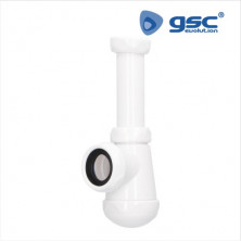 Sifón botella corto extensible salida Diámetro 40mm reductora Diámetro 32mm racor 1 1/4 GSC C1/80