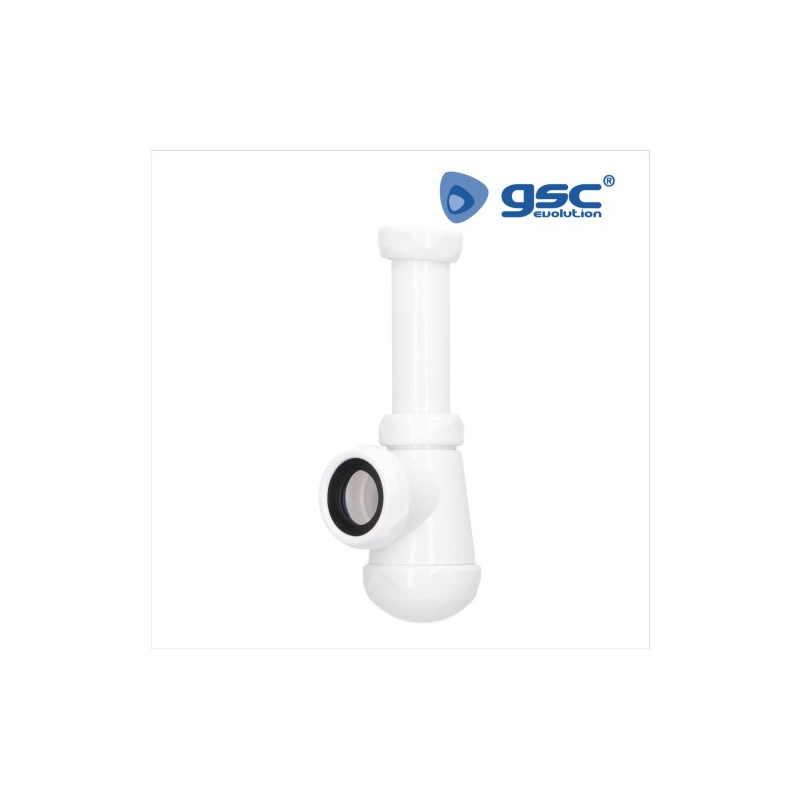 Sifón botella corto extensible salida Diámetro 40mm reductora Diámetro 32mm racor 1 1/4 GSC C1/80