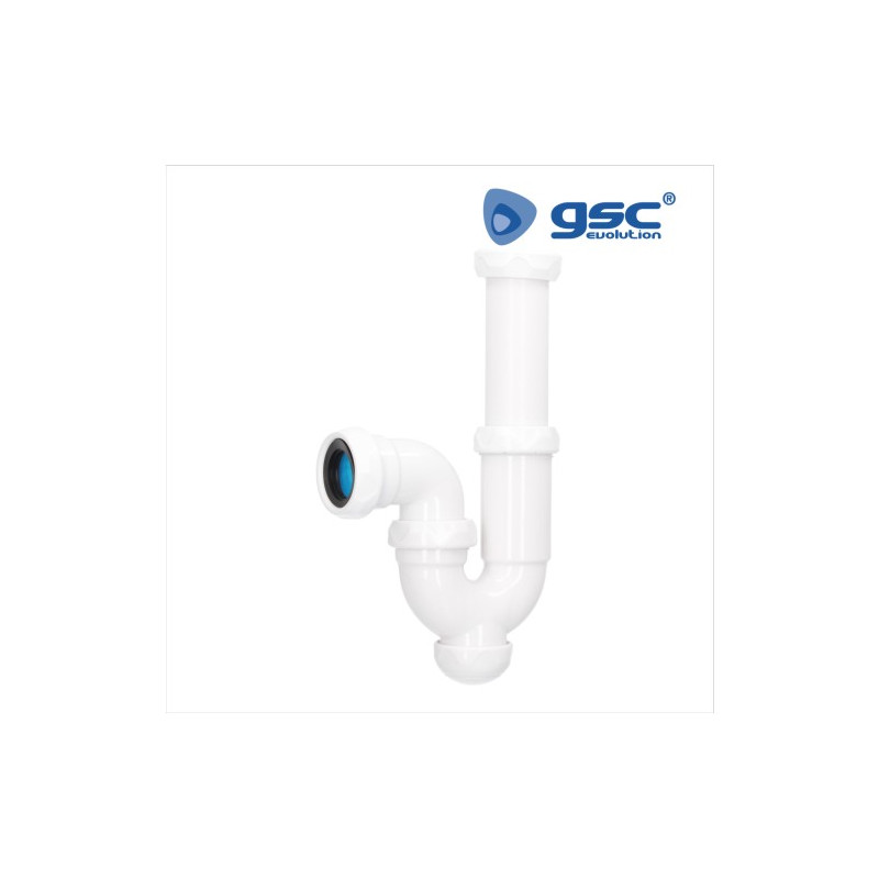 Sifón curvo extensible salida Diámetro 40mm reductora Diámetro 32mm GSC C1/40