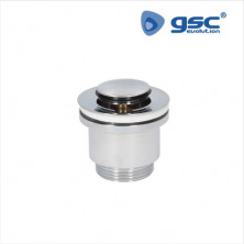 Válvula de desagüe para lavabo clic-clac tapón Diámetro 37mm Cromo GSC C1/50