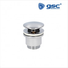 Válvula de desagüe para lavabo clic-clac tapón Diámetro 63,5mm Cromo GSC C1/50