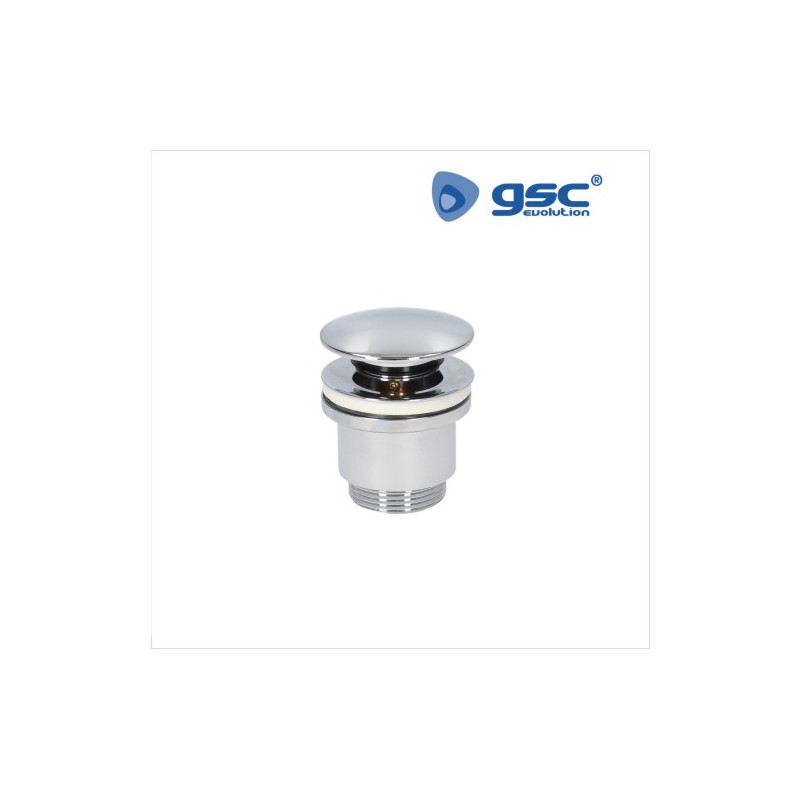 Válvula de desagüe para lavabo clic-clac tapón Diámetro 63,5mm Cromo GSC C1/50