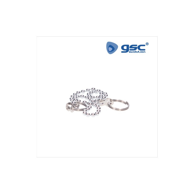 Cadena para tapón con dos anillas de 250mm GSC C1/200