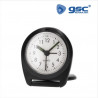 Reloj Despertador analógico de bolsillo/sobremesa 77x19x77mm con alarma Negro GSC C1/200