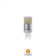 Bombilla G9 LED 3,8w 2700K 470Lm 58x20mm diámetro (Pack de 2 unidades) 220V SUPERSTAR PIN CL OSRAM