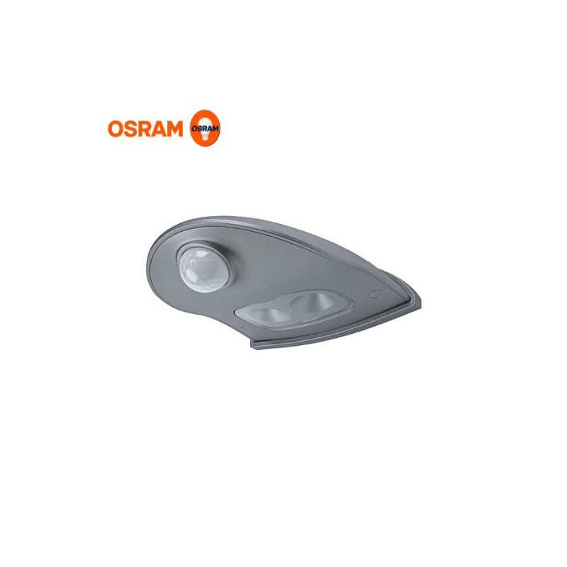 Aplique de Pared con sensor 0,95w 4000K 40Lm Plata 102,5x92,4x36,5mm IP54 OSRAM