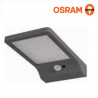 Aplique de pared Solar 3w 4000k 320 Lm Plata 192 x 110 x 30mmABS IP44 OSRAM