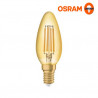 Bombilla Vela LED E14 4w 2400K 410Lm Filamento Gold OSRAM ÚLTIMAS UNIDADES
