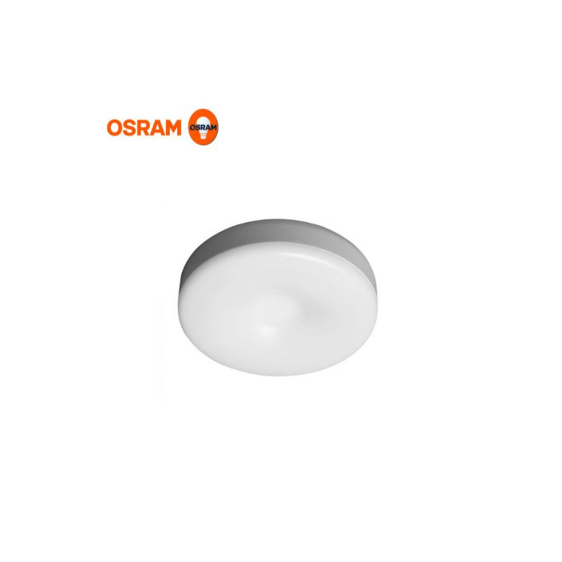 Luz de armario 0,45w 4000k 32Lm Diámetro 65x18mm Funciona a pilas IP20 OSRAM ÚLTIMAS UNIDADES